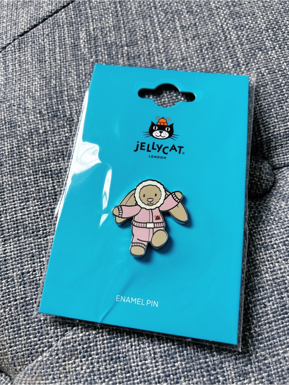 Jellycat Authentic snow bunny Enamel Pin